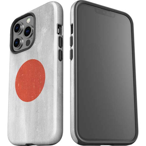Japanese Flag Distressed iPhone 14 Pro Impact Case